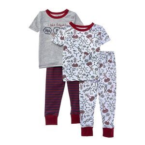 Only Boys 4Pc Squad Snug Fit Pajama Set